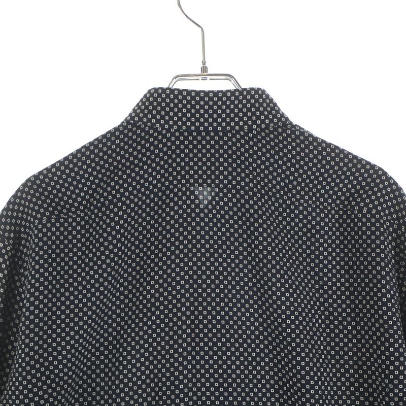 Celine All Over Pattern Rayon Long Sleeve Shirt Black