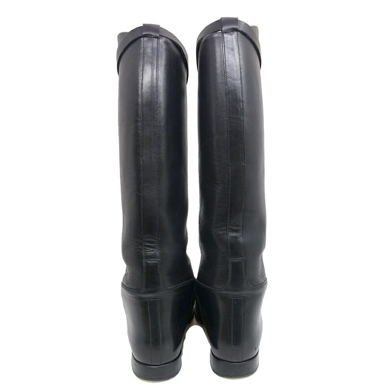 Hermes Jumping Boots Kelly Buckle Long Boots 38 Notation JP