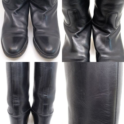 Hermes Jumping Boots Kelly Buckle Long Boots 38 Notation JP