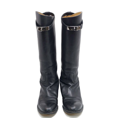 Hermes Jumping Boots Kelly Buckle Long Boots 38 Notation JP
