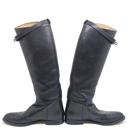 Hermes Jumping Boots Kelly Buckle Long Boots 38 Notation JP