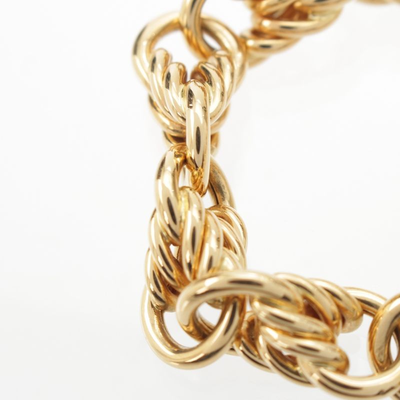 Tiffany & Co. Vintage Rope Chain Bracelet Bangle Gold