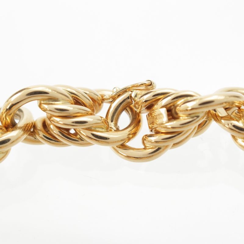 Tiffany & Co. Vintage Rope Chain Bracelet Bangle Gold