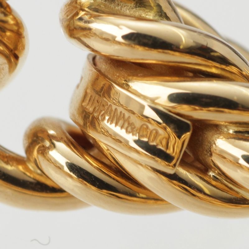 Tiffany & Co. Vintage Rope Chain Bracelet Bangle Gold