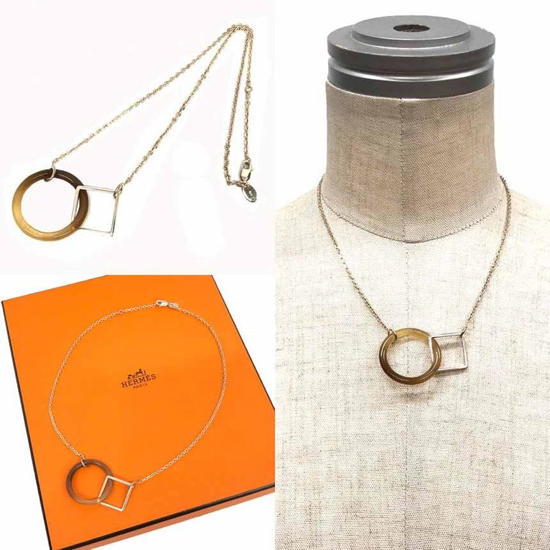 Hermes Necklace Ras de Cou Osmose Pendant Buffalo