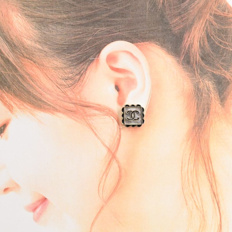 Chanel Earrings Black