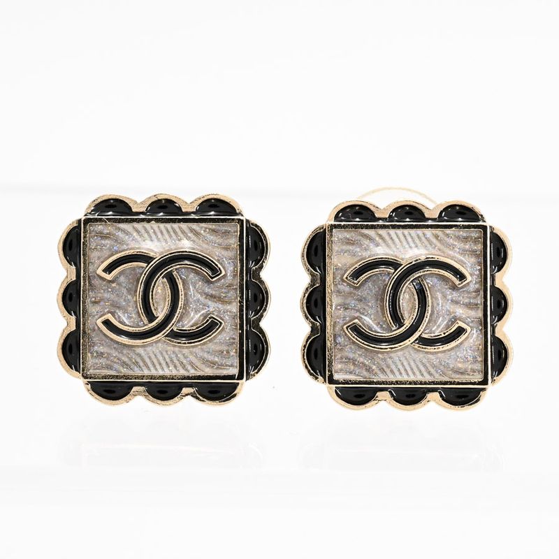 Chanel Earrings Black