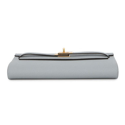 Hermes Kelly Wallet Long to Go Gripantin Gold Epsom Gripantan