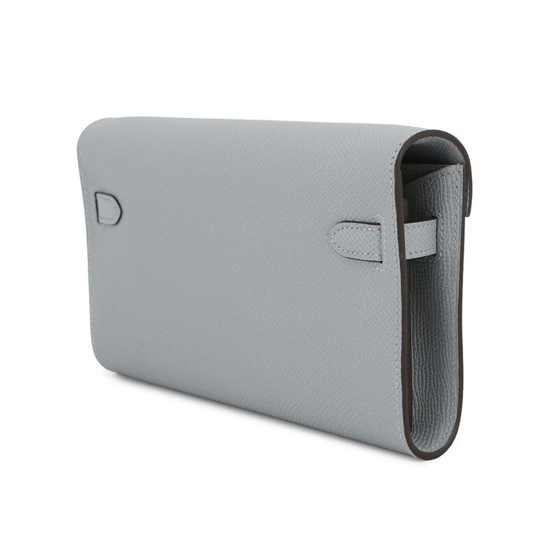 Hermes Kelly Wallet Long to Go Gripantin Gold Epsom Gripantan
