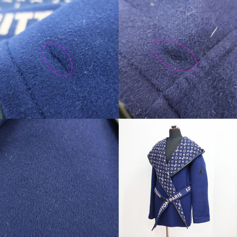 Louis Vuitton Signature Double Face Short Wrap Coat