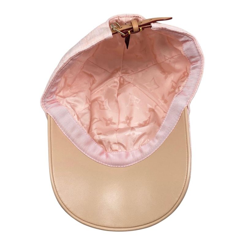 Louis Vuitton Hat Be My Cap Monogram Denim Leather Pink