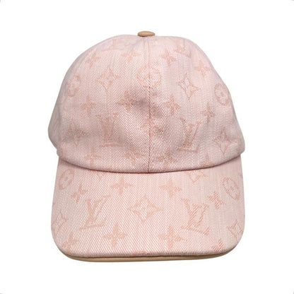 Louis Vuitton Hat Be My Cap Monogram Denim Leather Pink