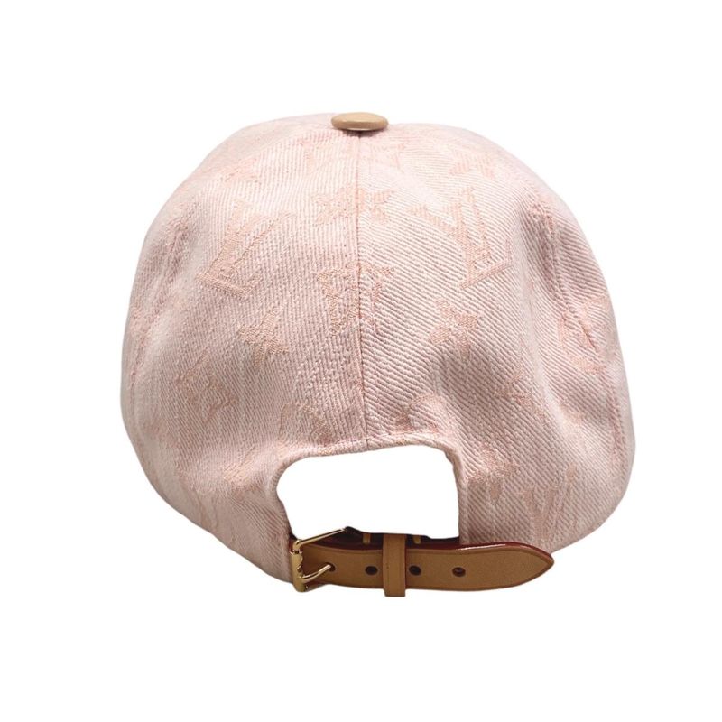 Louis Vuitton Hat Be My Cap Monogram Denim Leather Pink