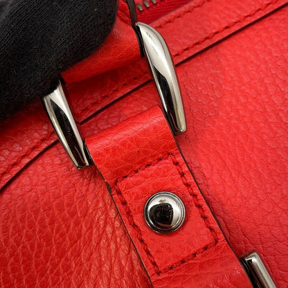 Gucci Tote Leather 2-Way Shoulder Bag Red Brown