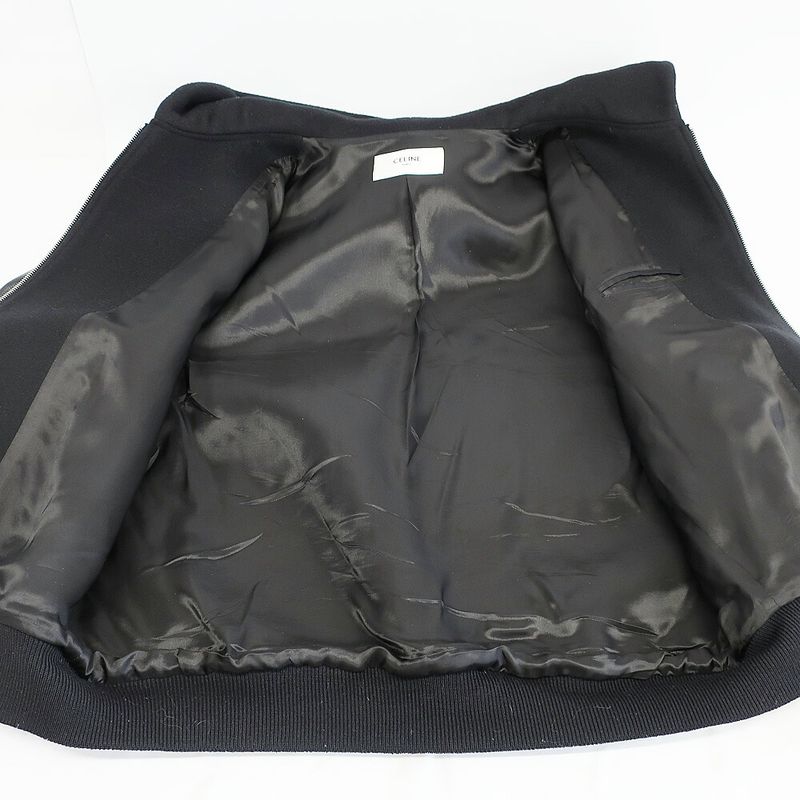 Celine Teddy Jacket Black Notation
