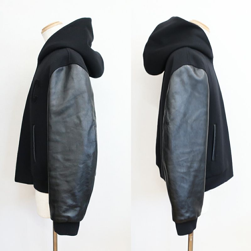 Celine Teddy Jacket Black Notation