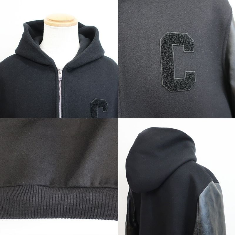 Celine Teddy Jacket Black Notation