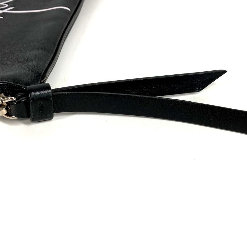 Dior Clutch Logo Leather Black
