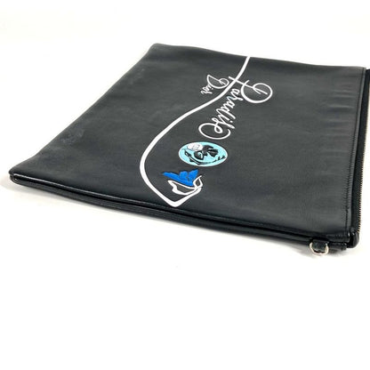 Dior Clutch Logo Leather Black