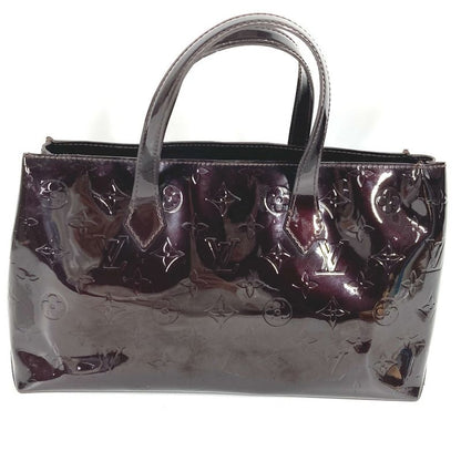 Louis Vuitton Handbag Wilshire PM Monogram Vernis Canvas Amarante Purple