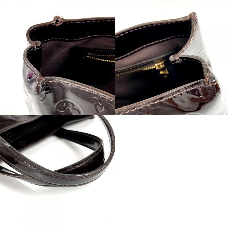 Louis Vuitton Handbag Wilshire PM Monogram Vernis Canvas Amarante Purple