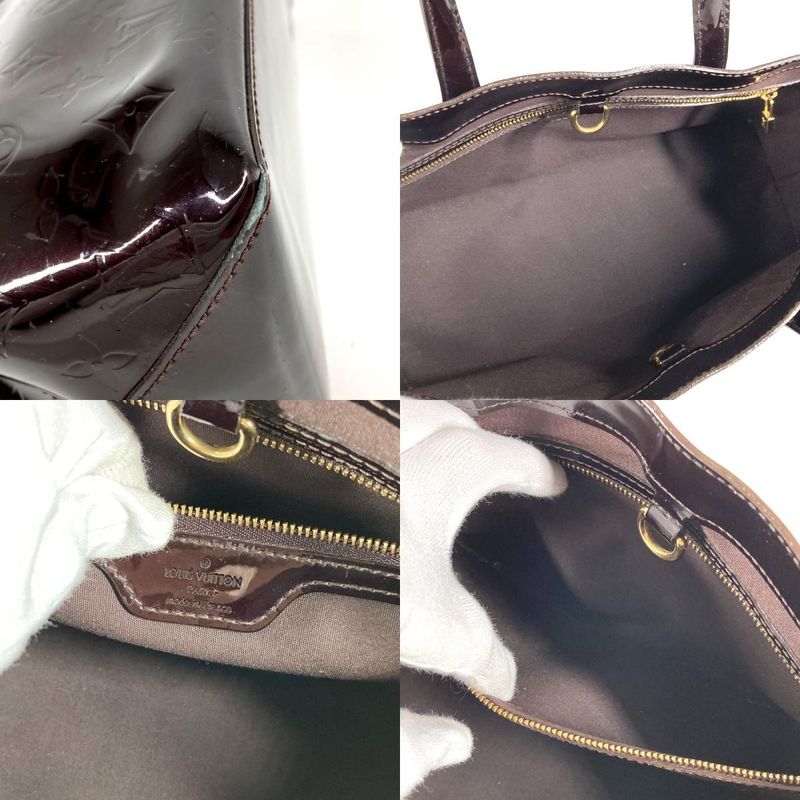 Louis Vuitton Handbag Wilshire PM Monogram Vernis Canvas Amarante Purple