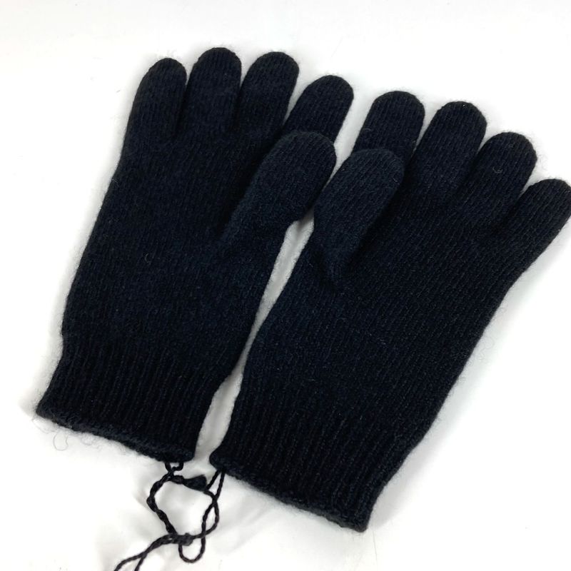 Hermes Gloves Studded Medley Cashmere Black
