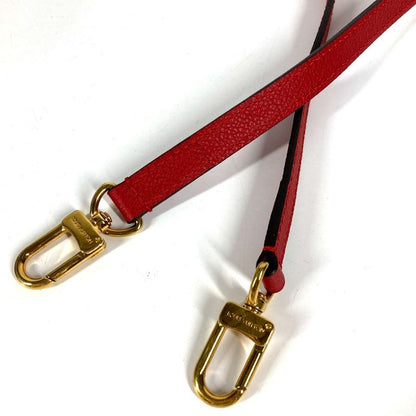 Louis Vuitton Shoulder Strap Non Adjustable Leather Red