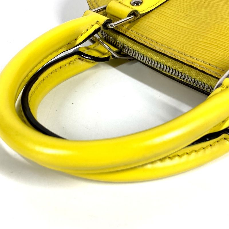 Louis Vuitton Handbag Alma BB Epi Leather Pistache Yellow