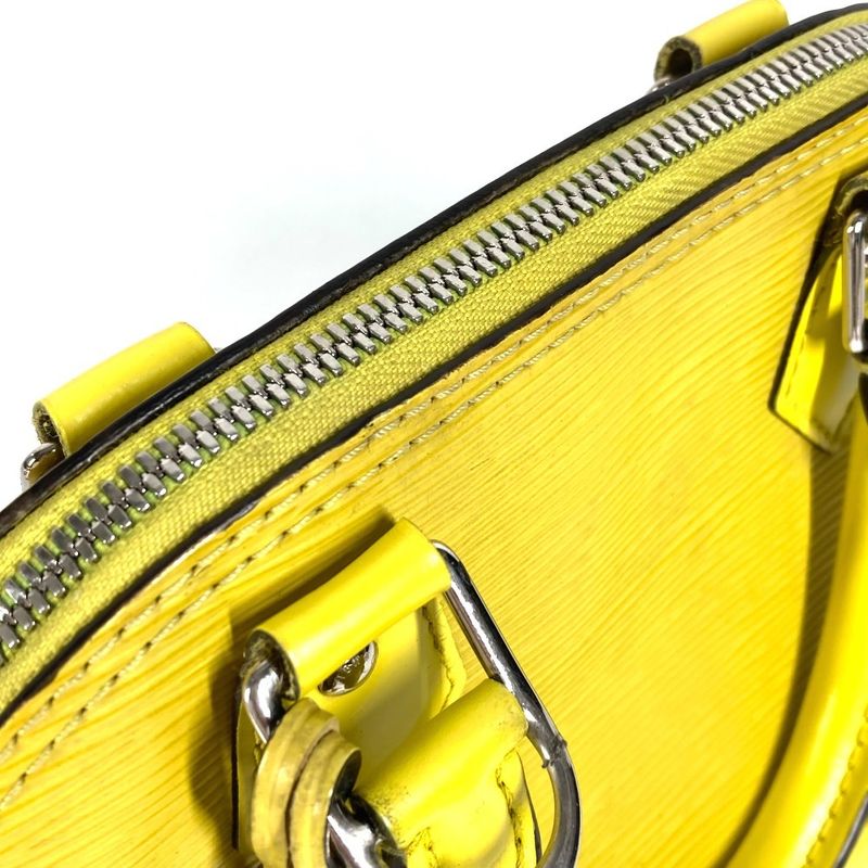 Louis Vuitton Handbag Alma BB Epi Leather Pistache Yellow