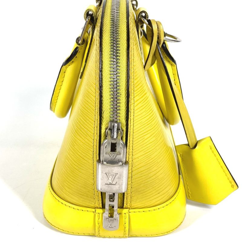 Louis Vuitton Handbag Alma BB Epi Leather Pistache Yellow