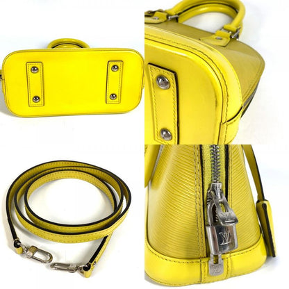 Louis Vuitton Handbag Alma BB Epi Leather Pistache Yellow