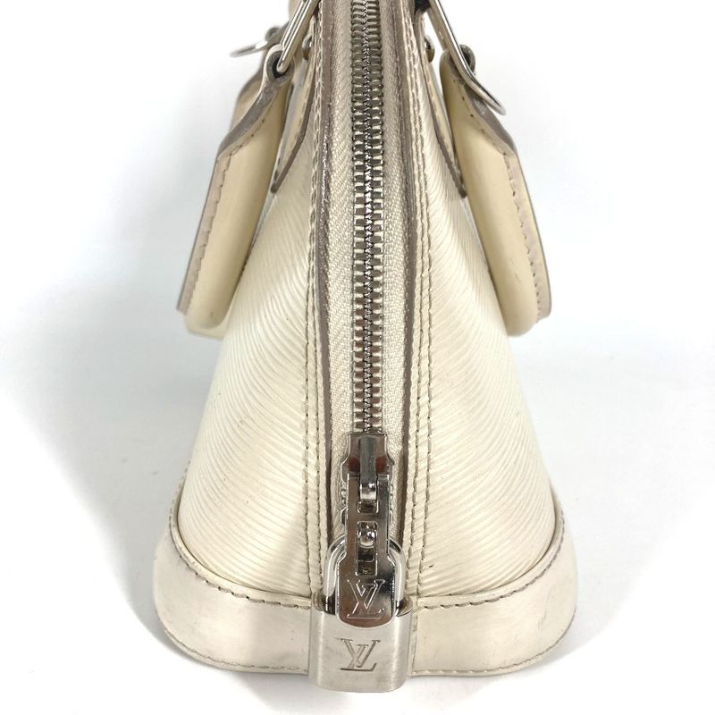 Louis Vuitton Handbag Alma BB Epi Leather Yvoir White