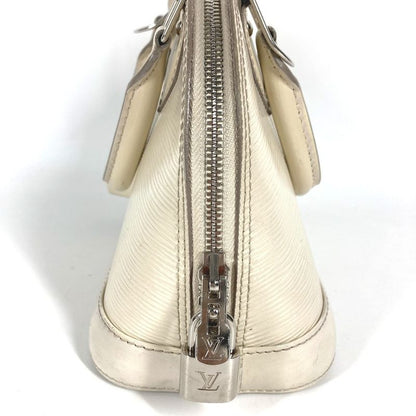 Louis Vuitton Handbag Alma BB Epi Leather Yvoir White