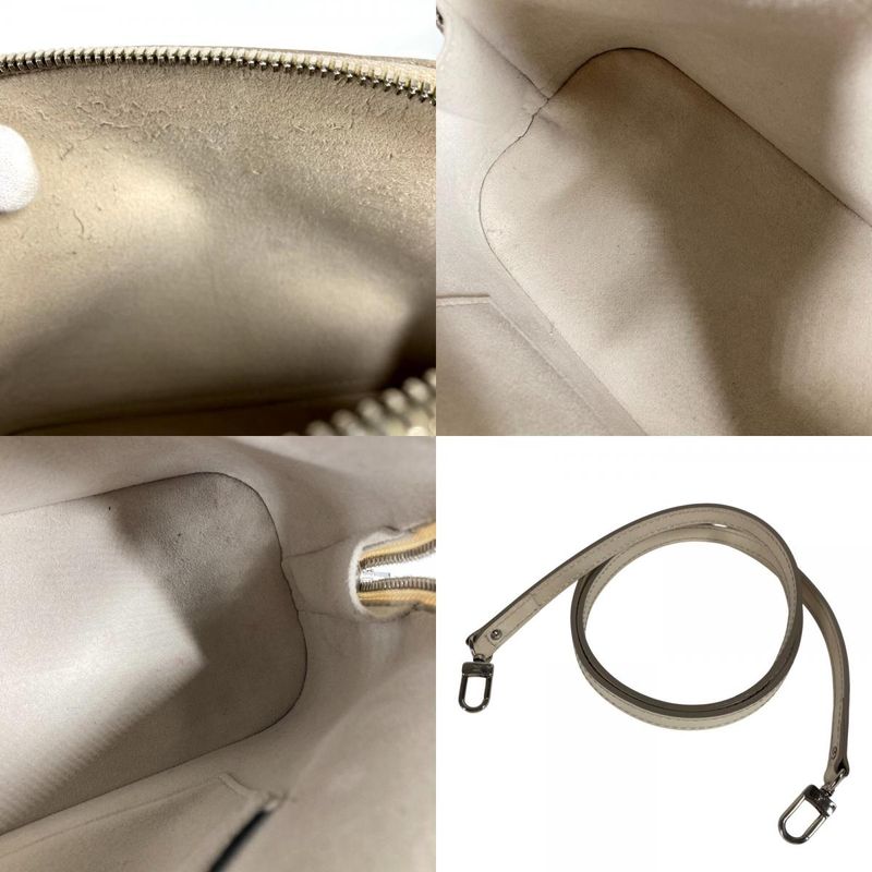 Louis Vuitton Handbag Alma BB Epi Leather Yvoir White