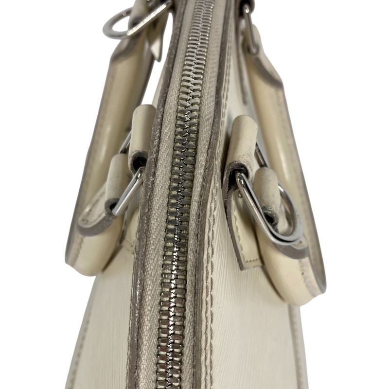 Louis Vuitton Handbag Alma BB Epi Leather Yvoir White