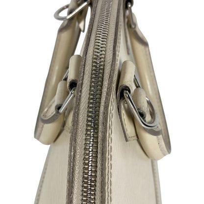 Louis Vuitton Handbag Alma BB Epi Leather Yvoir White