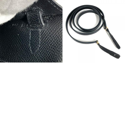 Hermes Long Wallet Kelly Wallet Long to Go Epsom Black