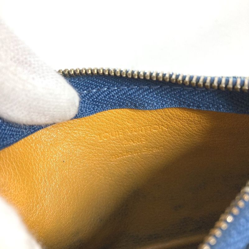 Louis Vuitton Coin Case Pochette Cles Monogram Denim Blue
