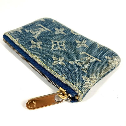 Louis Vuitton Coin Case Pochette Cles Monogram Denim Blue
