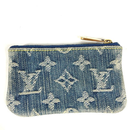 Louis Vuitton Coin Case Pochette Cles Monogram Denim Blue