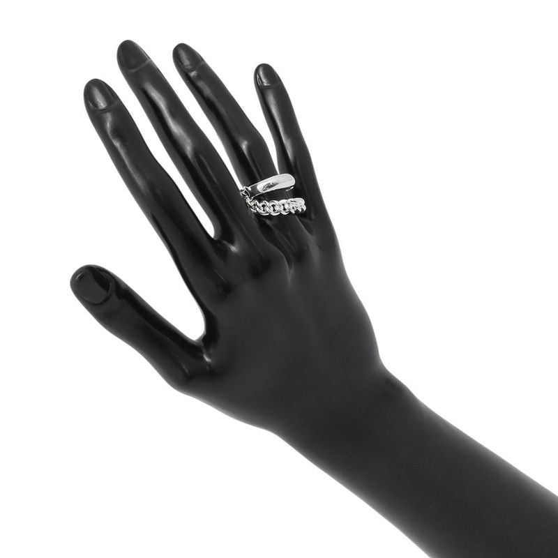 Hermes Ring Book le Inflexible MM Silver 52