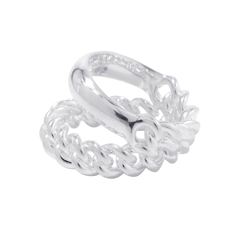 Hermes Ring Book le Inflexible MM Silver 52