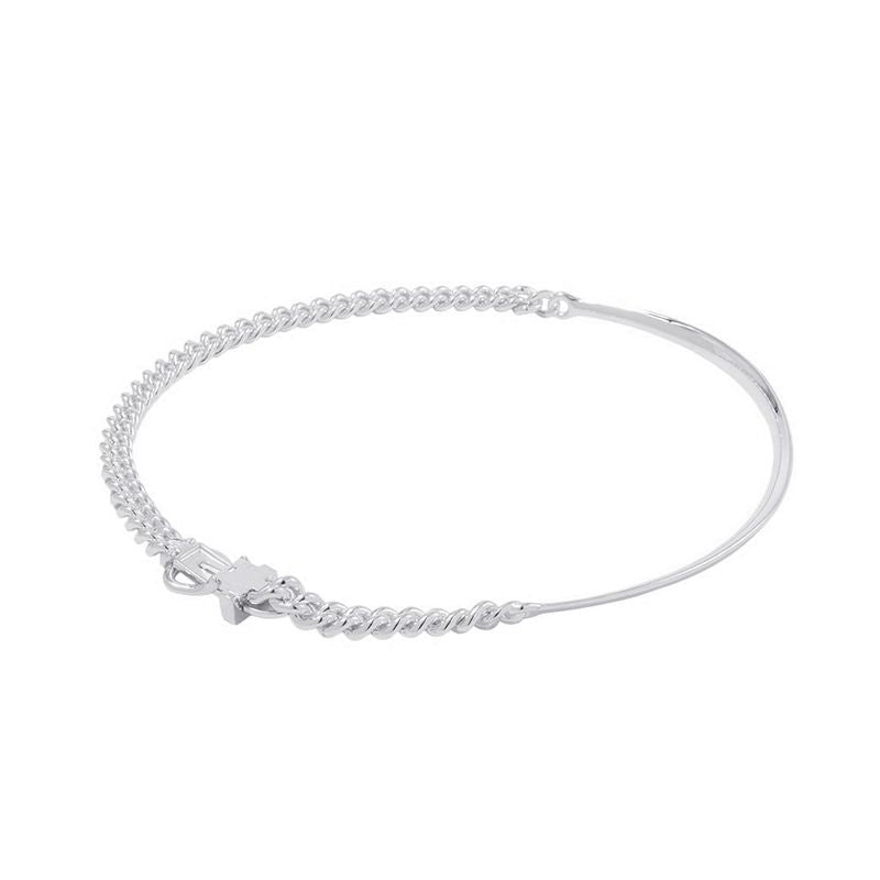 Hermes Necklace Book le Inflexible Silver PM 42