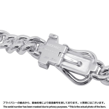 Hermes Necklace Book le Inflexible Silver PM 42