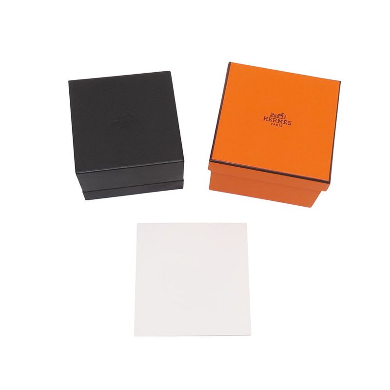 Hermes Ring Clou de Double Finger Silver 53