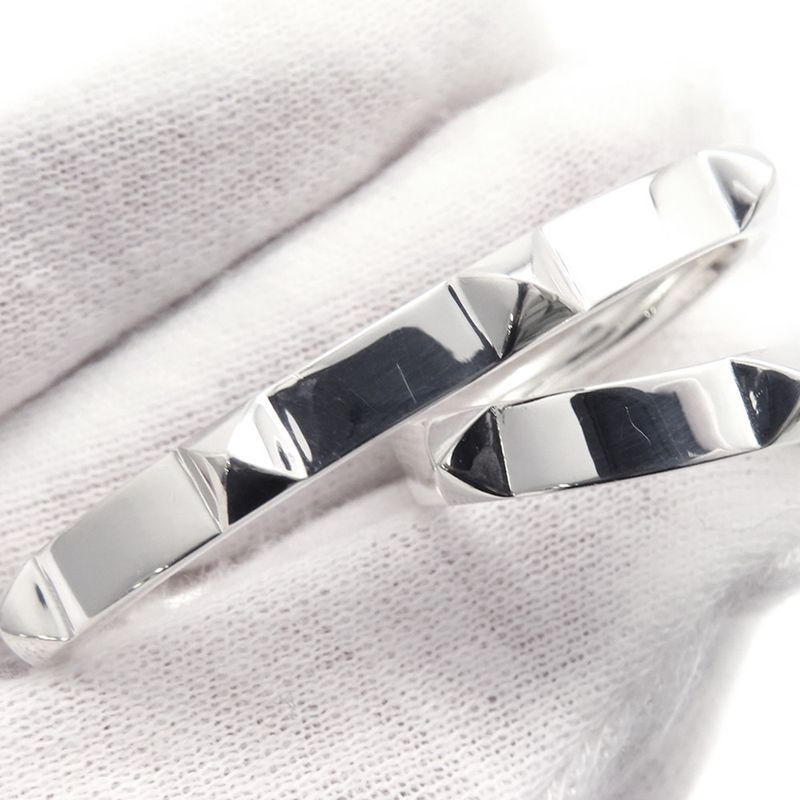 Hermes Ring Clou de Double Finger Silver 53