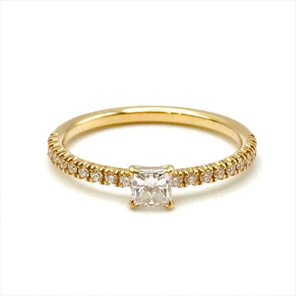 Cartier Etincelle de Half Eternity Diamond Ring Princess Complete