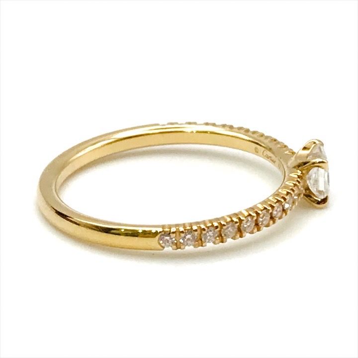 Cartier Etincelle de Half Eternity Diamond Ring Princess Complete