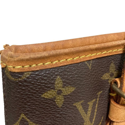 Louis Vuitton Monogram Bucket PM Handbag Brown